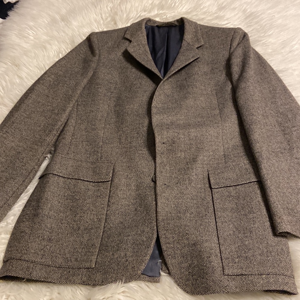 Christian Dior Vintage Coat no size length 32” pit to pit 38/40”color grayish - Picture 12 of 12